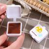 4Pcs Portable Square Seasoning Bottle Mini Ketchup Bottle Salad Dressing Container Soy Sauce Bottle With Lid Reusable Condiment Cups