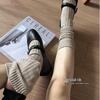 Plusox Women's Beige Cotton Over-the-Knee Warm Socks - Autumn/Winter Collection