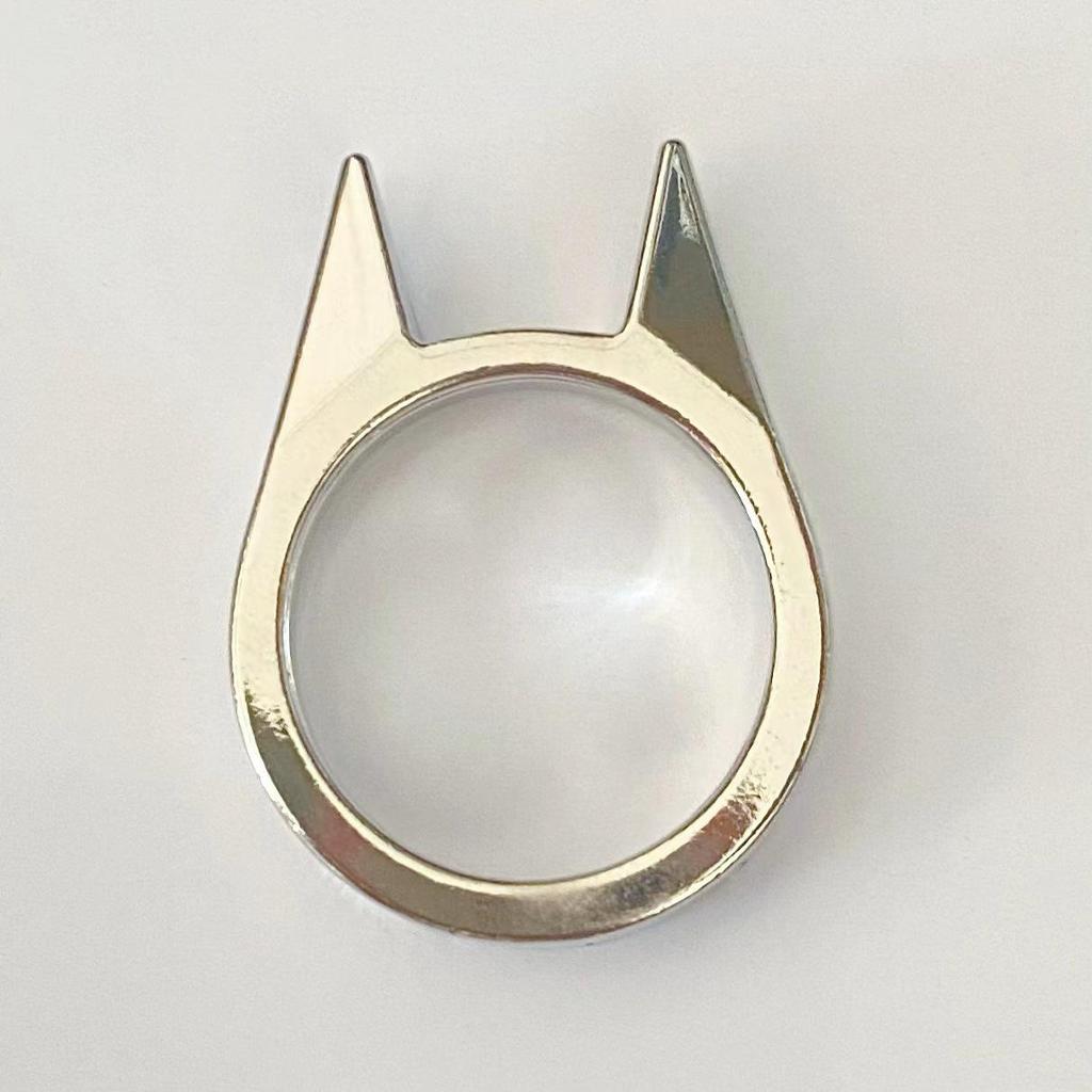 Cat Ear Self-Defense Ring: Multifunctional Jewelry for Window Breaking & Outdoor Protection
