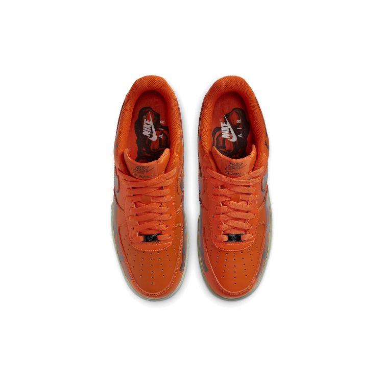 Nike Unisexové tenisky Air Force 1 Low Orange Skeleton Hvězdice Bílá Černá CU8067-800