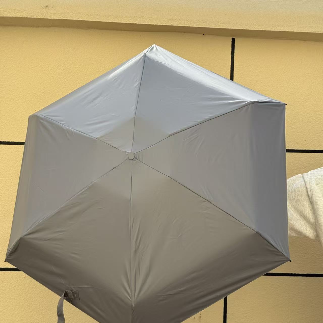 Vinyl Flat Umbrella Portable Mini Folding Card Sun Umbrella Umbrella Manual Parasol Ladies Sunscreen Uv Protection