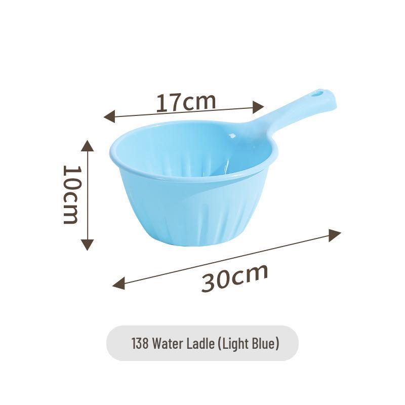 Nordic Simple Multi-Purpose Water Scoop: Thickened Plastic Water Ladle for Kitchen, Bathroom, and Watering in Various Colors