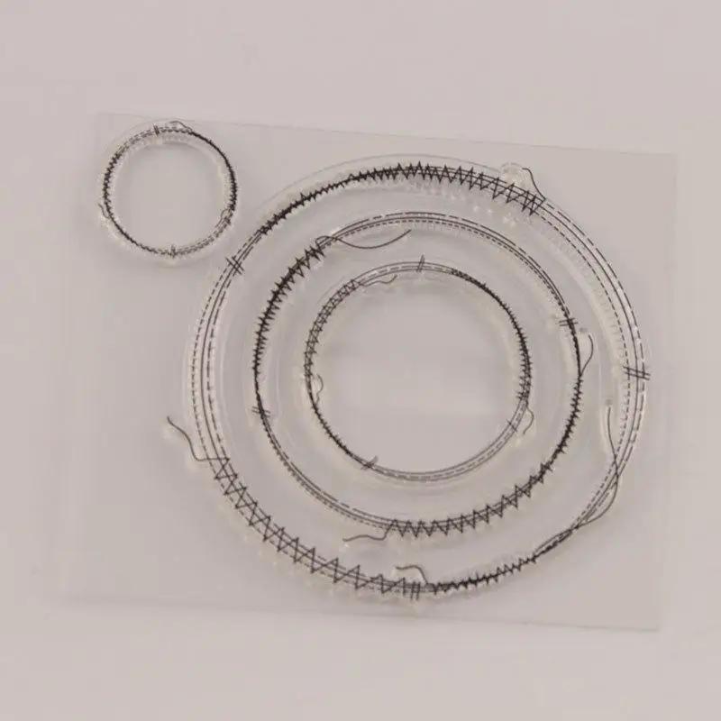 Transparent Seal for DIY Clear Silicone Stamps Scrapbooking Making Circle Rubber Stamps.