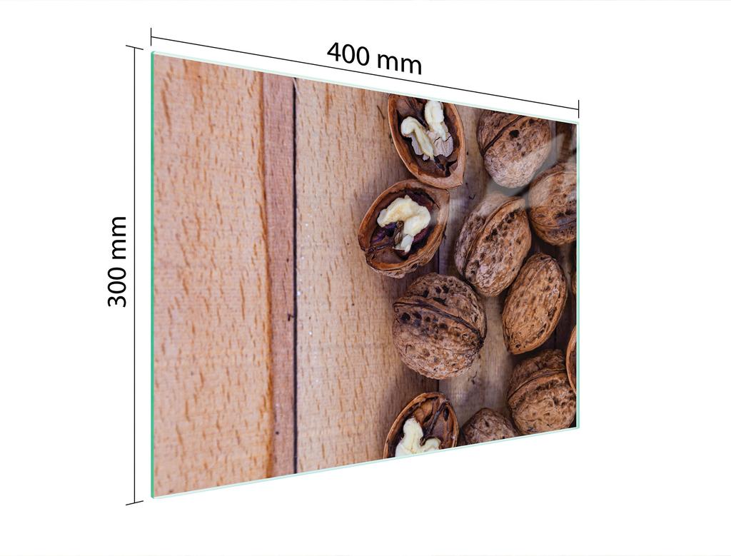 SZKLANA DESKA DO KROJENIA 40x30 ORZECHY