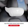 Tesla Car Leather Headrest Memory Foam Comfort Seat Neck Pillow For Tesla Model 3 Y S X Cybertruck Juguete Roadster Coil Bonina