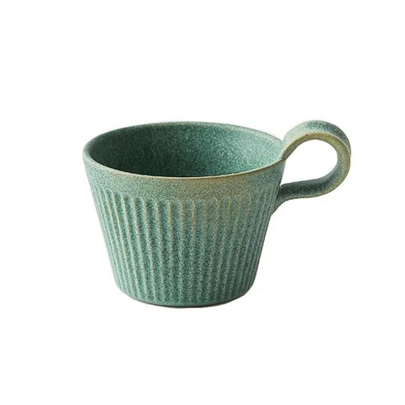 JUSTINLAU Ceramic Mug Valentine's Day Gifts Breakfast Coffee Milk Oat Cup Creative Couple Cup with Handle Home/Office Water Cups