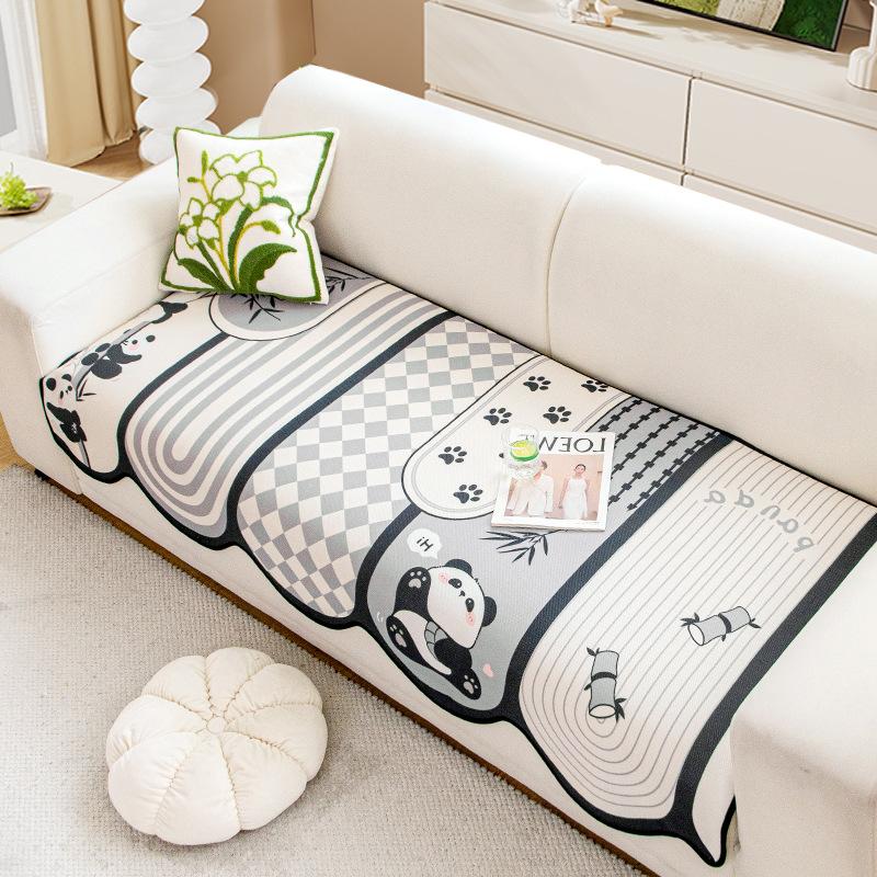 Sommer-Sofakissen aus Eisseide  Neues Sofakissen Fixiert Rutschfest Sommer Speziell geformtes Sitzkissen Cartoon Kühles Kissen