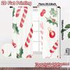 2pcs,Curtains Candy Holly Berries Christmas (3) Pattern Popular Curtains Fabric Curtains Outdoor Decorations Ldeal for Living