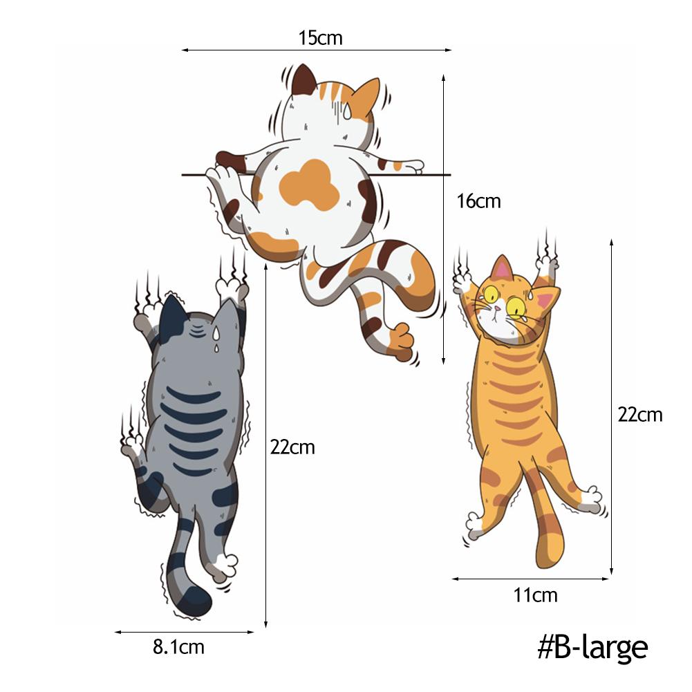 Neue Klettern Katzen Auto Aufkleber Lustige Tier Styling Wasserdicht Aufkleber Dekoration Auto Körper Hause Fenster Kreative Aufkleber