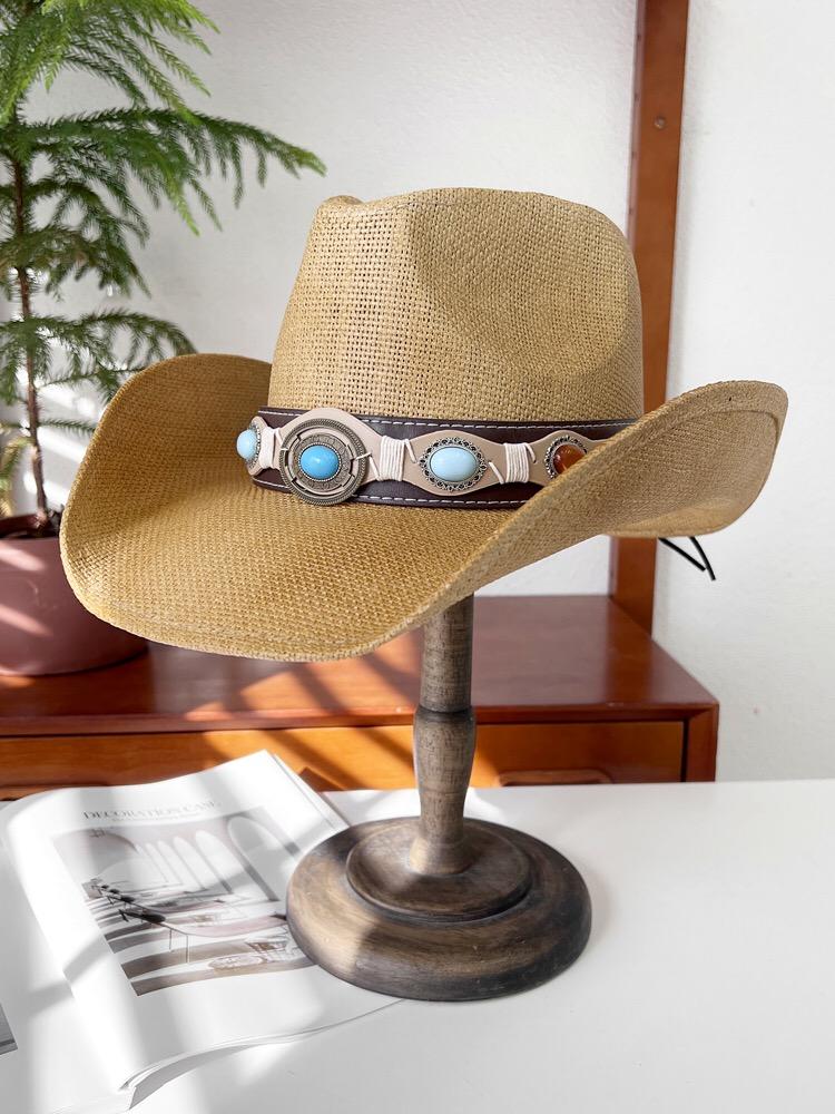 New Series Cowboy Hat Women's Men's Vintage Gentleman Dress Hat Panama Cowboy Jazz Hat Sombrero Hombre