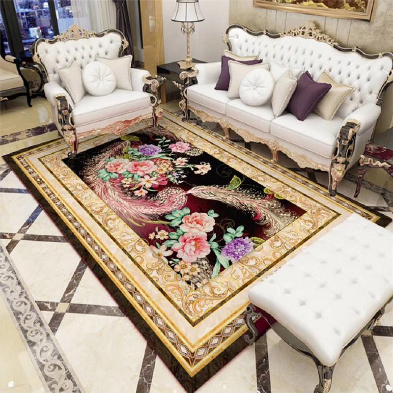 New Chinese Style Carpet Floor Mat Living Room Sofa Floor Mat Household Bedside Carpet