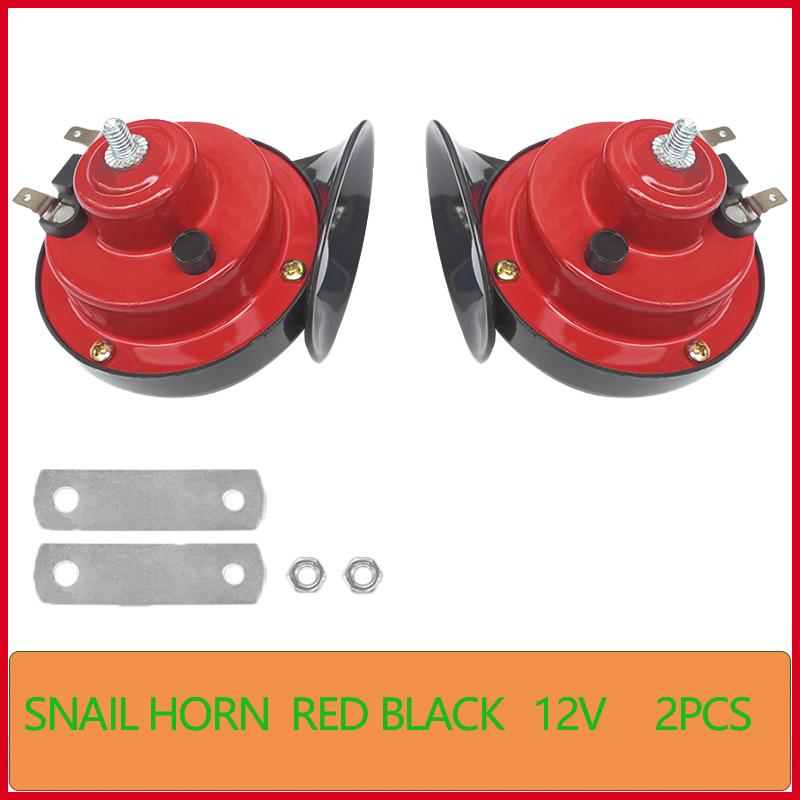 Univerzální hlasitý auto klakson 12V 24V elektrický šnečí vodotěsný alarmová sada motocykl nákladní auta SUV loď vozidlo klakson
