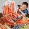 Kinder Werkzeugkasten Reparatur Montage und Demontage Werkzeuge Schraubendreher Rollenspiel Spielzeug, Weihnachts- und Halloween-Geschenke