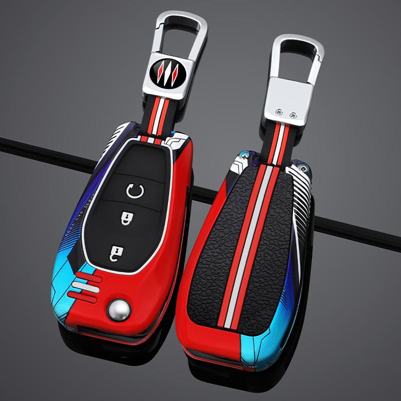 Styling Mouldings Zinc Alloy+Silicone Full  Car Key Case Cover for Chevrolet Cruze Cross Cobalt Captiva Spark Sonic Aveo Tracker