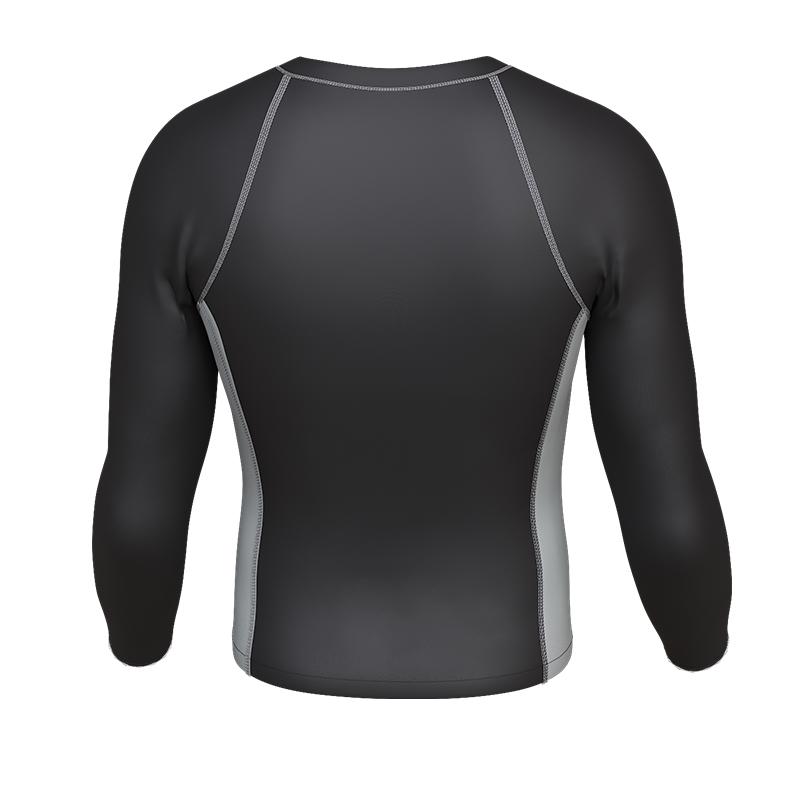 Mizuno Langarm Schwimm Sport T-Shirt Schnelltrocknend Atmungsaktiv Chlorbeständig Sonnenschutz Thermalbad Surfanzug Herren Oberteile Schwarz N2CA2102