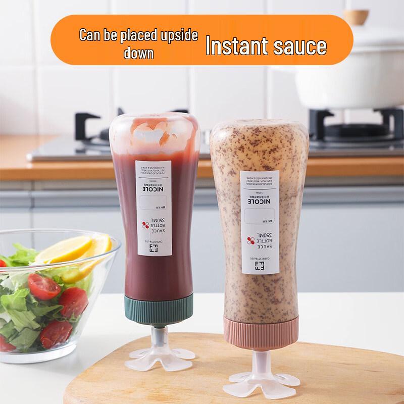 ZISIZ Silicone Salad Dressing Squeeze Bottle