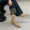 Fashion Bailamos Winter New Brand Women Ankle Boots Fashion Pointed Toe Ladies Elegant Chelsea Boots Shoes Thin Low Heel Dress Pumps