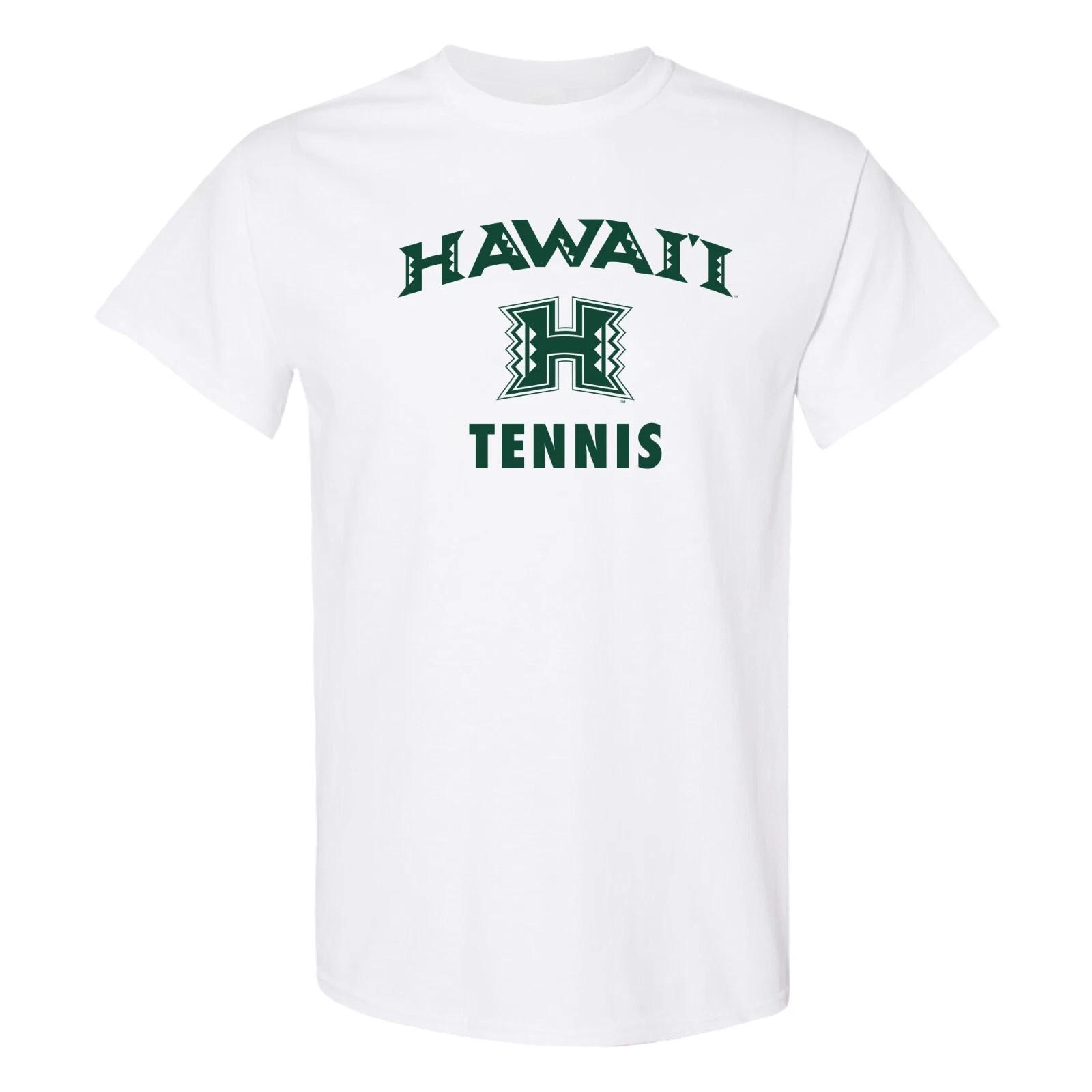 Hawaii Manoa Arch Logo Tennis T-Shirt - White L