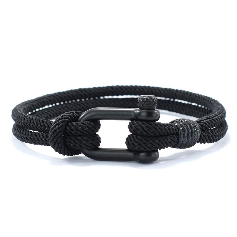 Fashion Mens Bracelet Grade A 4mm Thread Wrap Braclet Outdoor Survival Braslet Locomotive Cool Riding Hand Accessories Pulseria