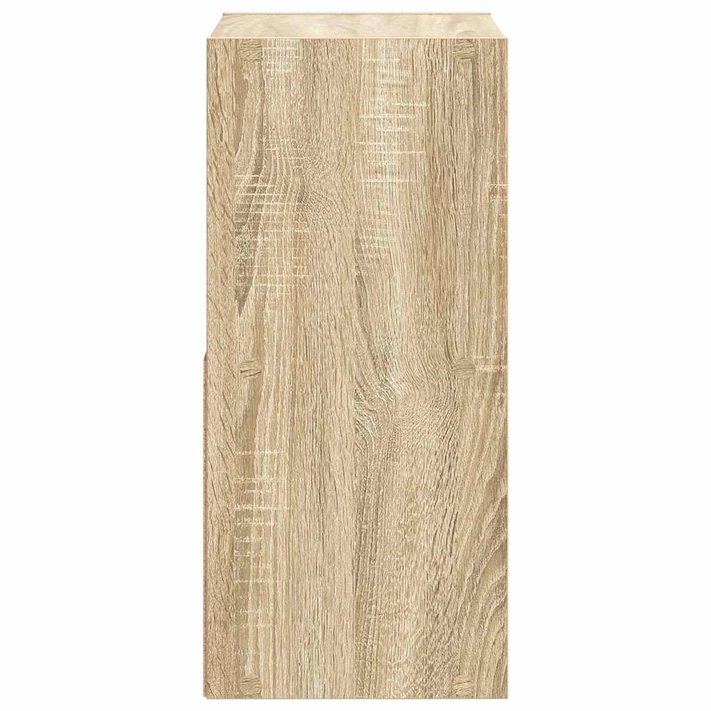 Nightstand 2 Pcs Sonoma Oak 30.5 X 27 X 59.5 Cm Engineered Wood