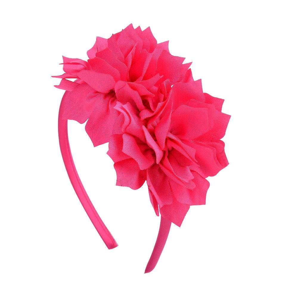 

Grosgrain Ribbon Big Flower Headband Hairbands Hair Accessories Bows Hair Hoop Head Hoop Crown Gifts Hair Bands Children Girls рожевий червоний колір