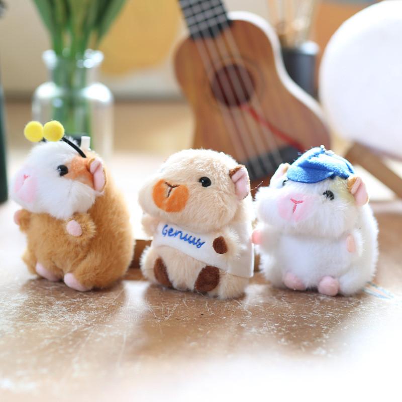 Guinea Pig Plush Stuffed Keychain Backpack Decor Short Plush Toy Gift For Kids