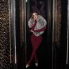European Fashion Spicy Girl Autumn/Winter 2025 Women's Long Sleeve Fur Bodysuit Tights