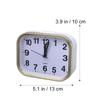 Mini Silent Quartz Analog Alarm Clock for Kids Students Travel Non-Ticking Gentle Ascending Alarm with Snooze Light Function