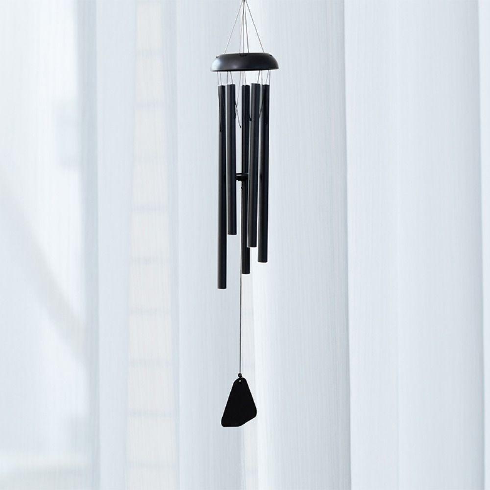 Retro Aluminum Tube Wind Bell Japanese Style Blessing Bell Hanging Decoration Wind Chimes  Room