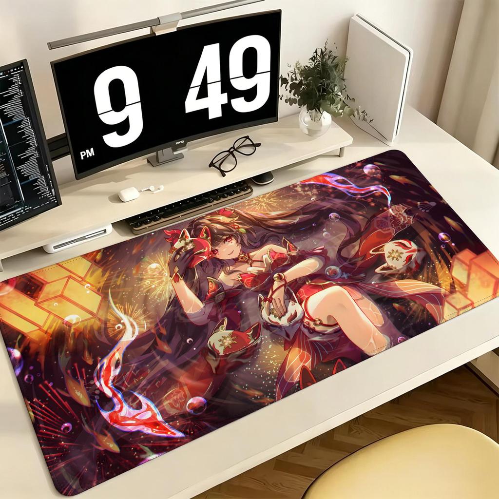 Honkai Star Rail Sparkle Pro ESports Gaming Mousepad Extra Large NonSlip Stitched Edge Keyboard Laptop Desk Mat For Pc Gamer