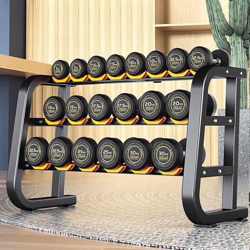 Yimai 330kg Fixed Steel Dumbbell Set with Rack