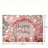 party background decoration pink fabric balloon Banner Flash photo multifunctional birthday party background