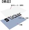 Cutting Sticker L "BIGBANG" Crown White 026W