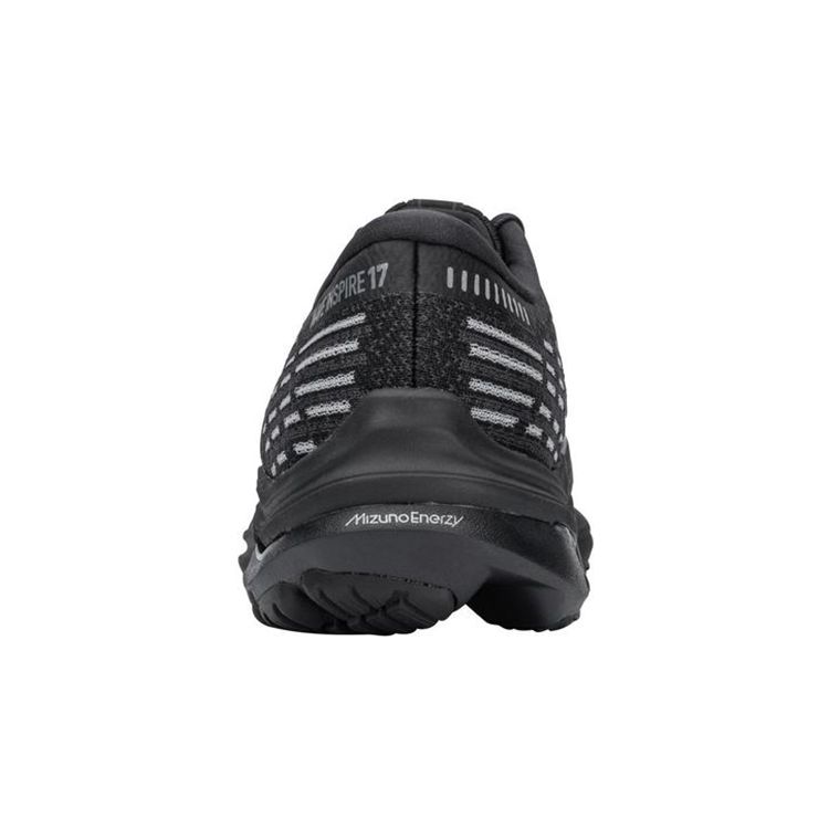 Mizuno Wave Inspire 17 Waveknit Lightweight Low-Top Running Shoes Men Sneakers Black J1GC211389
