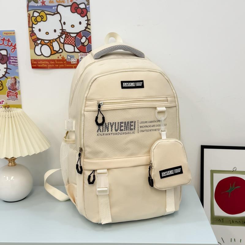 Schoolbag Korean Backpack New High-value Cool Large-capacity Backpack Male Leisure Student Schoolbag Lightweight Travel Backpack