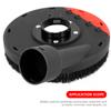 100/125mm Angle Grinder Dust Cover Dust Collector Face Cover with Connector Built-In Bristle Angle Grinder Attachment