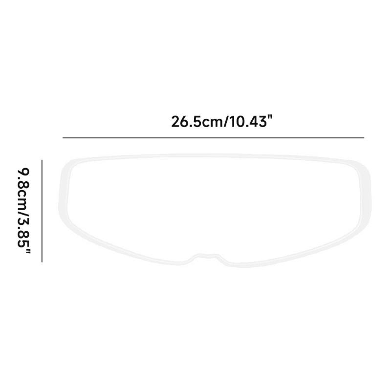 Universal Motorcycles Helmet Shield Anti Fog Film,Clear Visor Lens Insert Fog Resistant Waterproof Stickers Shield