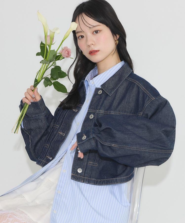 Music Outerwear Short Denim Jacket Indigo [Earth & Ecology] Women's