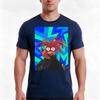 Pepe The King Prawn Muppet Portrait Version 13 Blue Background Tshirt Summer Casual Cotton Tee Oversized Streetwear Tops