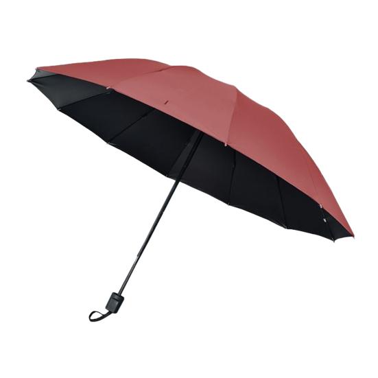 Ombrello Pieghevole Portatile a 12 Stecche, Leggero con Ampia Cupola per Sole e Pioggia, Antivento Protezione Solare UV, Ombrello da Viaggio per 2 Persone
