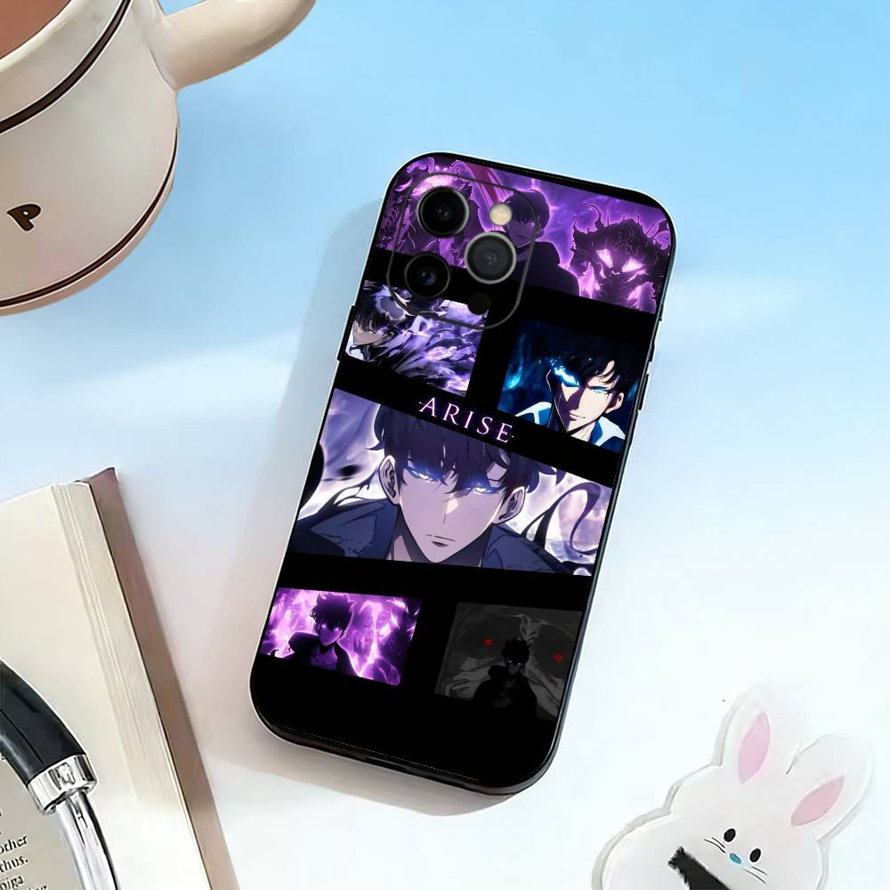 S-Sung Jin-woo Phone Case For iPhone 17, 16,15,14,13,12,11 Plus,Pro Max, Others Soft Black Cover iPhoneXSMAX