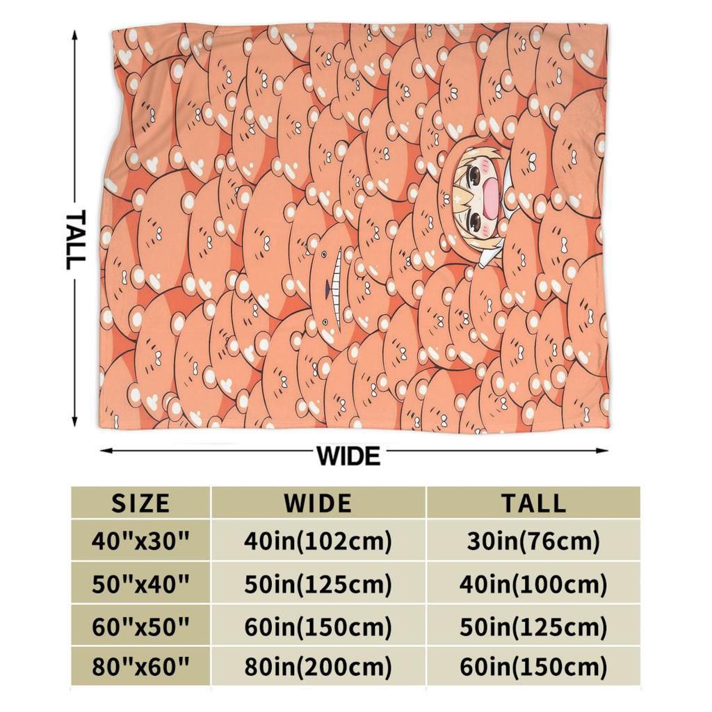 Himouto Umaru Chan Anime Flannel Blankets Super Soft Throw Blanket for Couch Chair Street Trend Bedspread Sofa Bed Cover