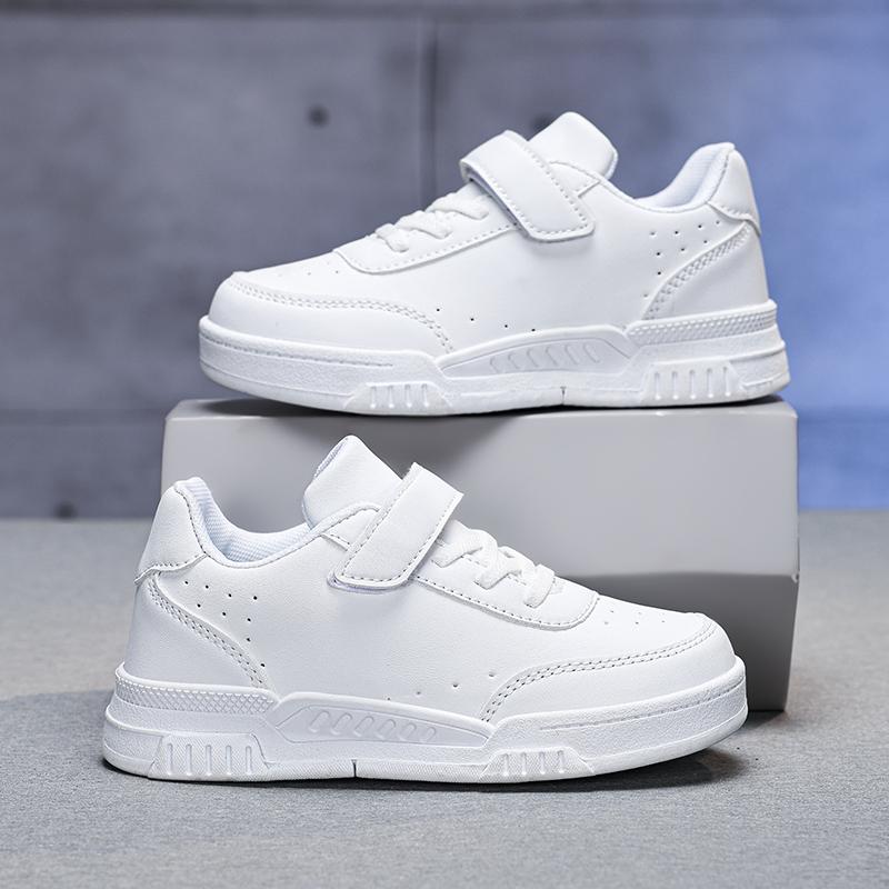 New Leather Kids Running Shoes Fashion youngsters teens Casual Walking student fashion Sneakers Breathable Soft Children Sport