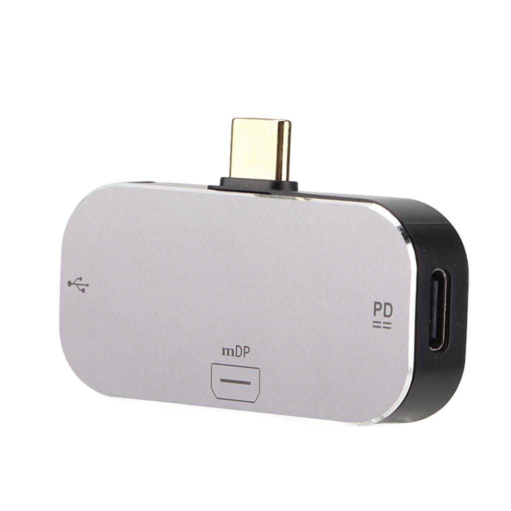 USB C Hub Multifunctional 3 In 1 Type C Male To Mini DP 2 Type C Female Docking Station for Windows for Android for OS X
