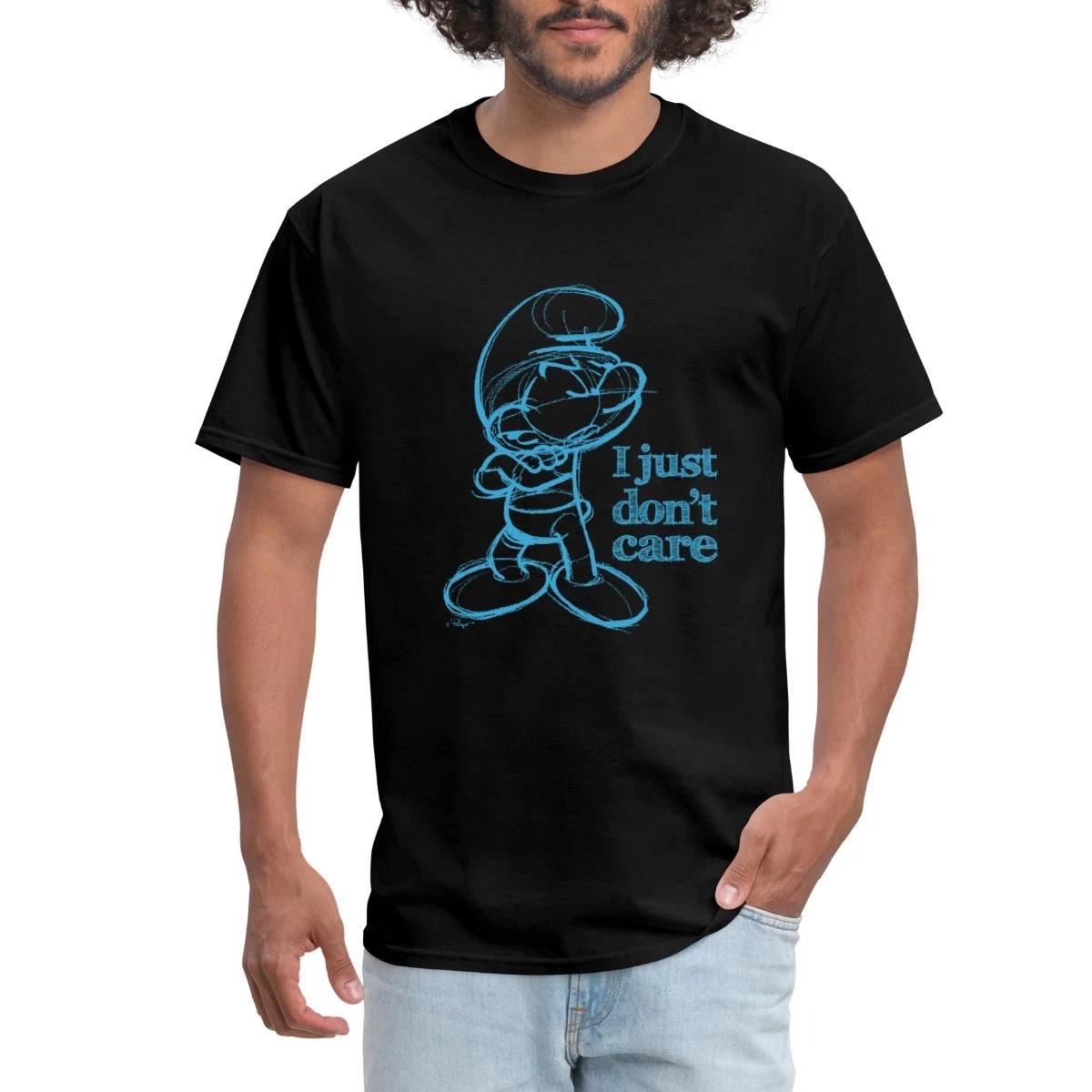 The Smurfs I Just Don’t Care Men s T-Shirt XXXL