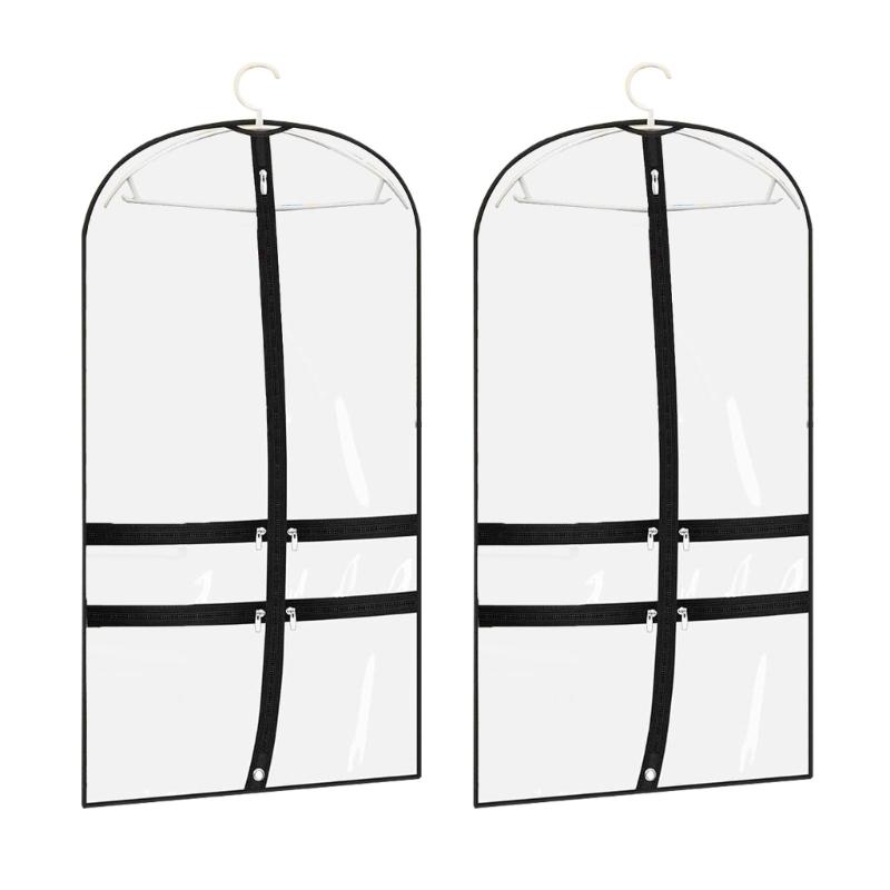 

Functional Garments Bag Dust Covers Travel Storage Cover Bag with Full Zipper