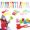 1 STÜCKE Schneemann Ente Dinosaurier Form Schneeball Maker Clip Tong Kid Winter Outdoor Lustige Schnee Sand Form Schneeballschlacht Sport Spielzeug