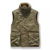 Autumn Winter Men's Fleece Warm Padded Vests Men Stand Collar Army Tactical Waistcoats Men Windbreaker Sleeveless Jackets