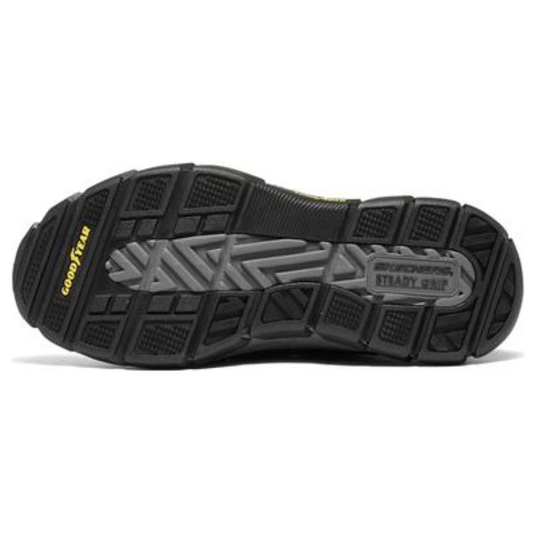 Skechers Respected Series Leather High-Top Hiking Shoes Men hiking shoes Black 204454C-BLK