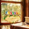 Indoor Window Ornaments Acrylic Songbird Hanging Pendant Inspirational Bird & Floral Sun Colorful Suncatcher Catcher Religious Bible Verse